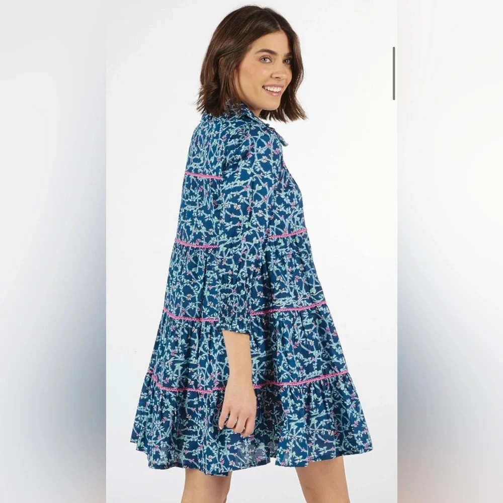 NWT Sinply Southern Allie Blue Bow Dress - Picture 3 of 3